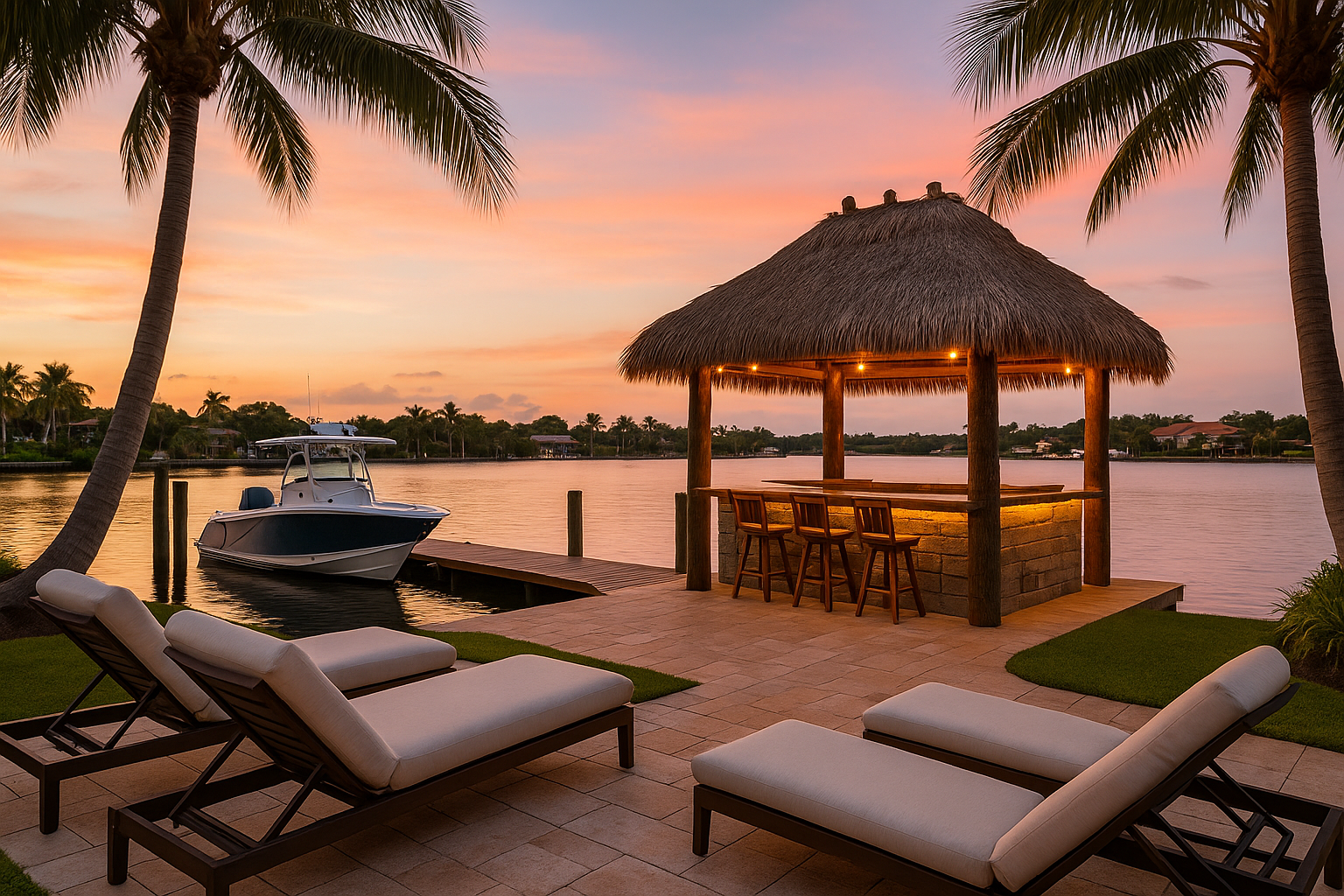 Elevate Your Dock: Trending Amenities & Tiki Hut Features for Waterfront Bliss
